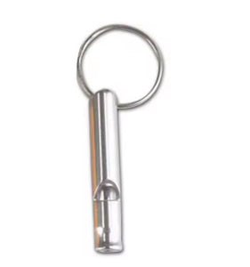 Anodized  aluminum  whistle Keyring, compact,  7 Colours to chose from