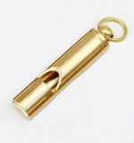 Whistle, Pure Brass, outdoor use, sports and survival, nicely detailed, loud,