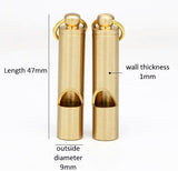 Whistle, Pure Brass, outdoor use, sports and survival, nicely detailed, loud,