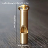 Whistle, Pure Brass, outdoor use, sports and survival, nicely detailed, loud,