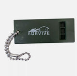 Survival Whistle developed for distance ideal for falconry